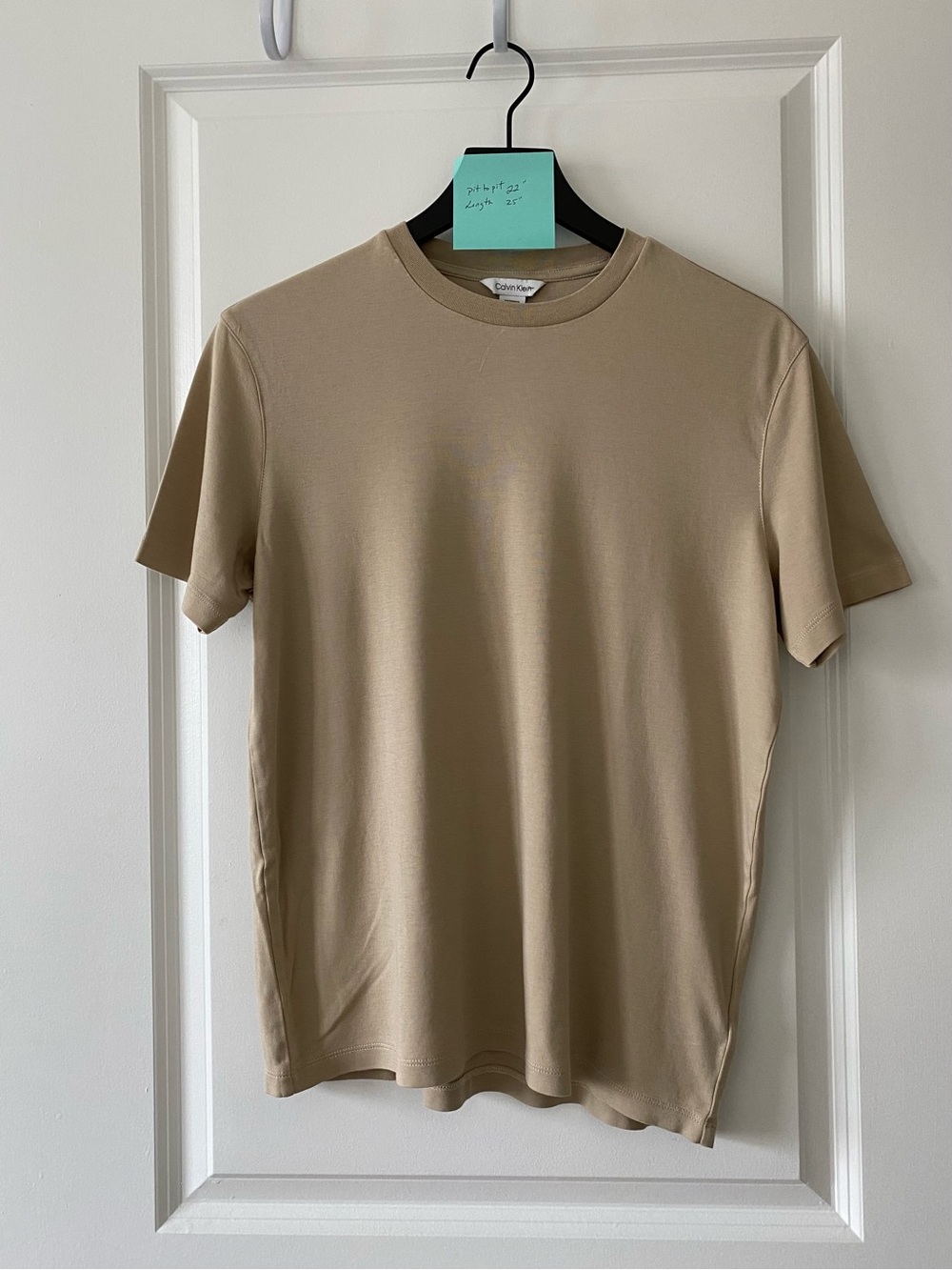 Calvin Klein tan Crewneck tshirt Sz XS